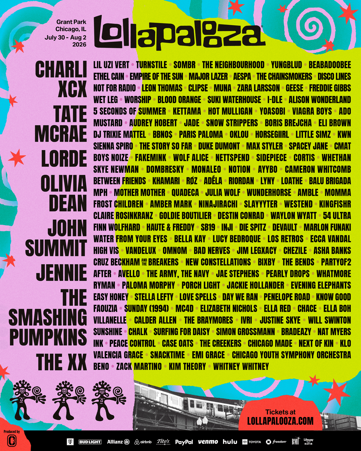 Your chance to win Lolla Single Day Friday Wristbands