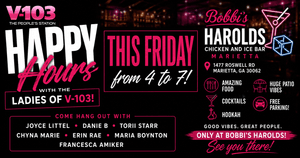 Ladies of V-103 Happy Hour At Harold's Chicken & Ice Bar