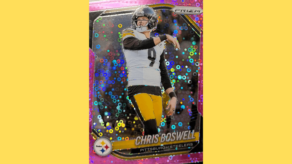 Win a Chris Boswell 2025 Prizm Pink Disco Card