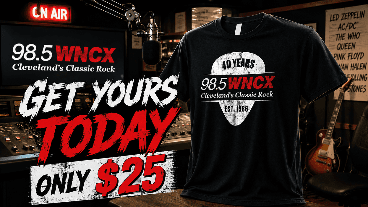 Get your official 98.5 'NCX 40th Anniversary T-Shirt!