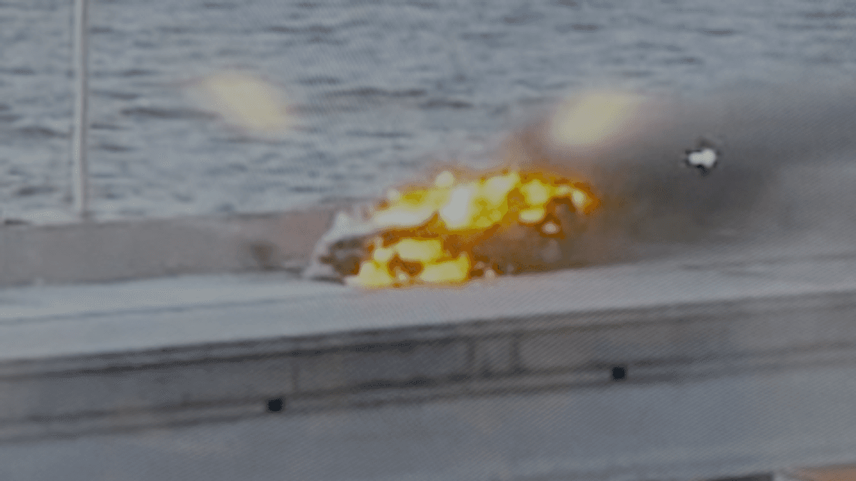 Vehicle fire closes Causeway northbound