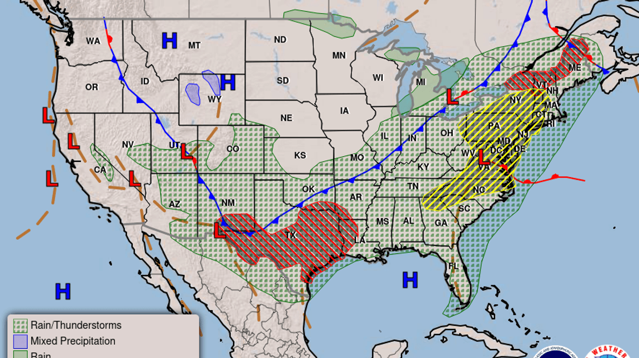 Heavy rain this coming week after a hot weekend