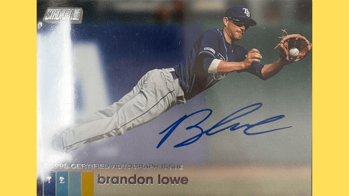 Win a 2020 Stadium Club Brandon Lowe Autograph Card