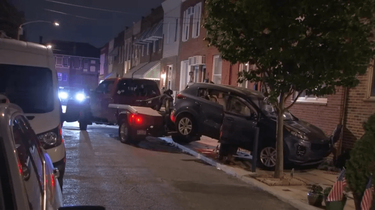 Police: Man steals SUV, crashes into South Philly home