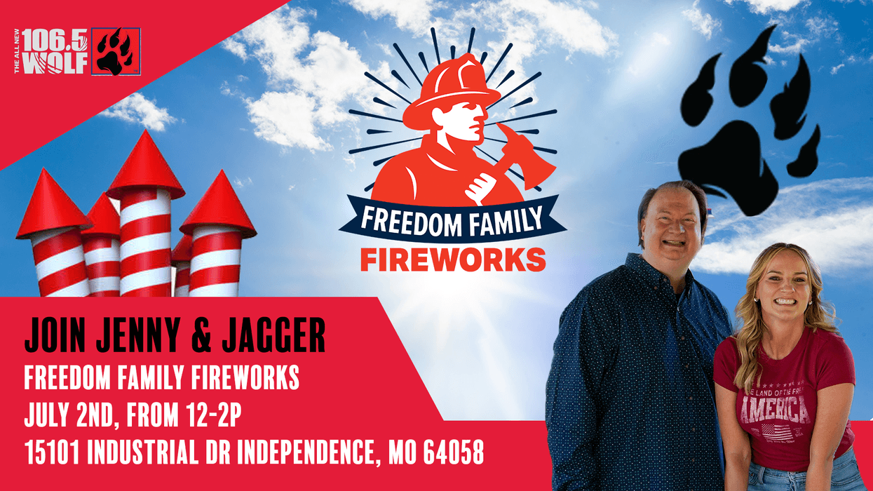 Join Jenny & Jagger at Freedom Family Fireworks in Independence!