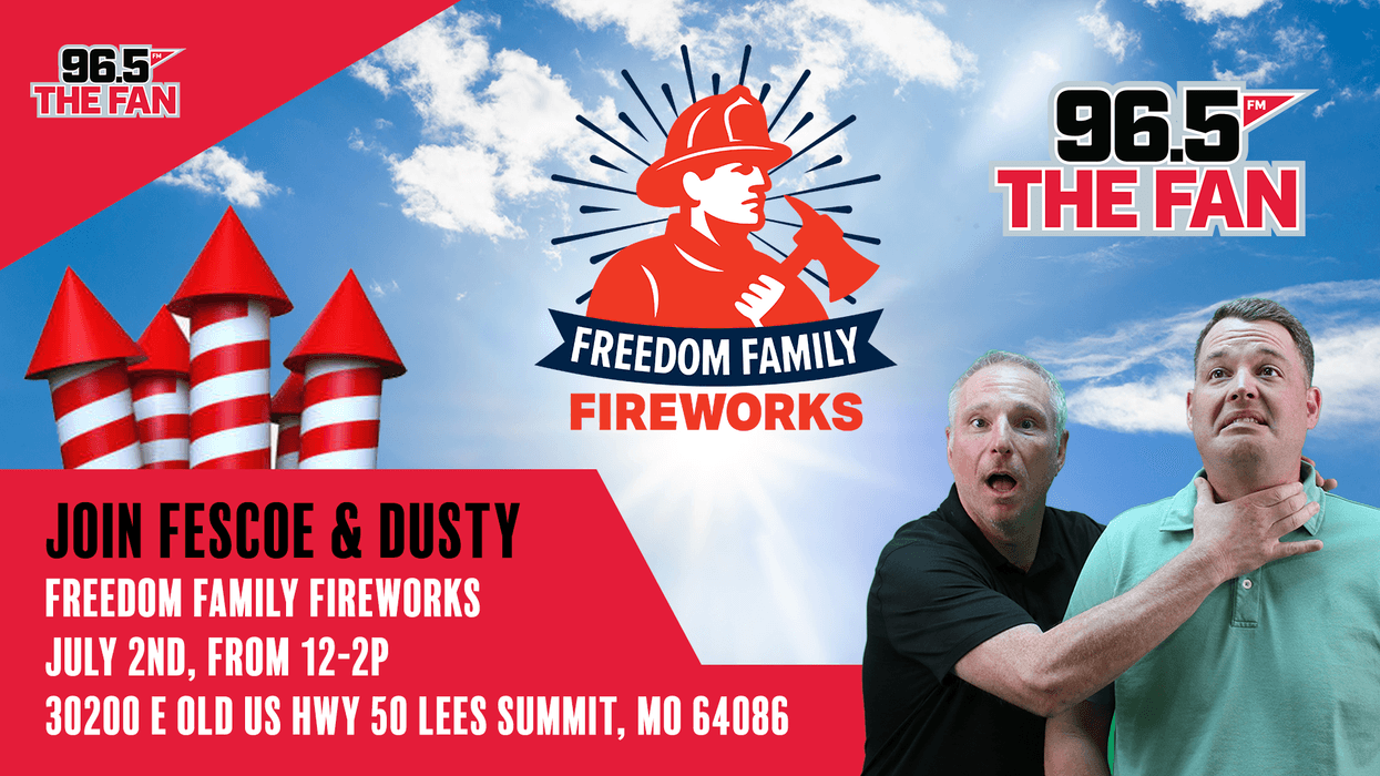 Join Fescoe and Dusty at Freedom Family Fireworks in Lee's Summit!