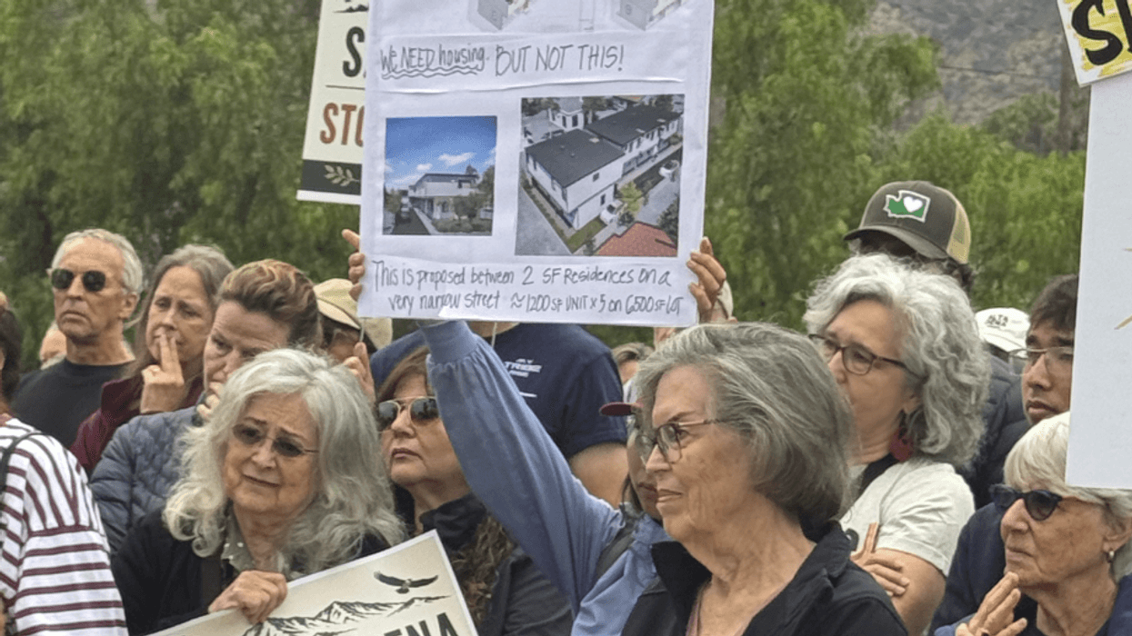Eaton Fire survivors rally for bill stopping land grab by developers