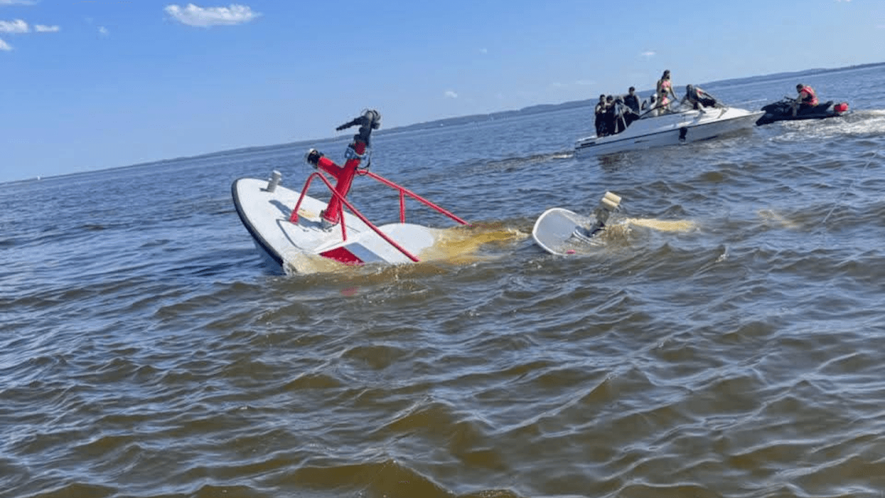 Whale sinks NJ fire department boat on July 4th