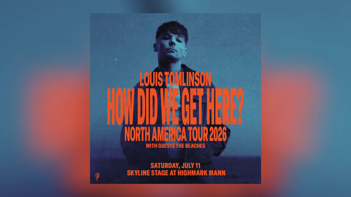 Your chance to win tickets to see Louis Tomlinson July 11, 2026