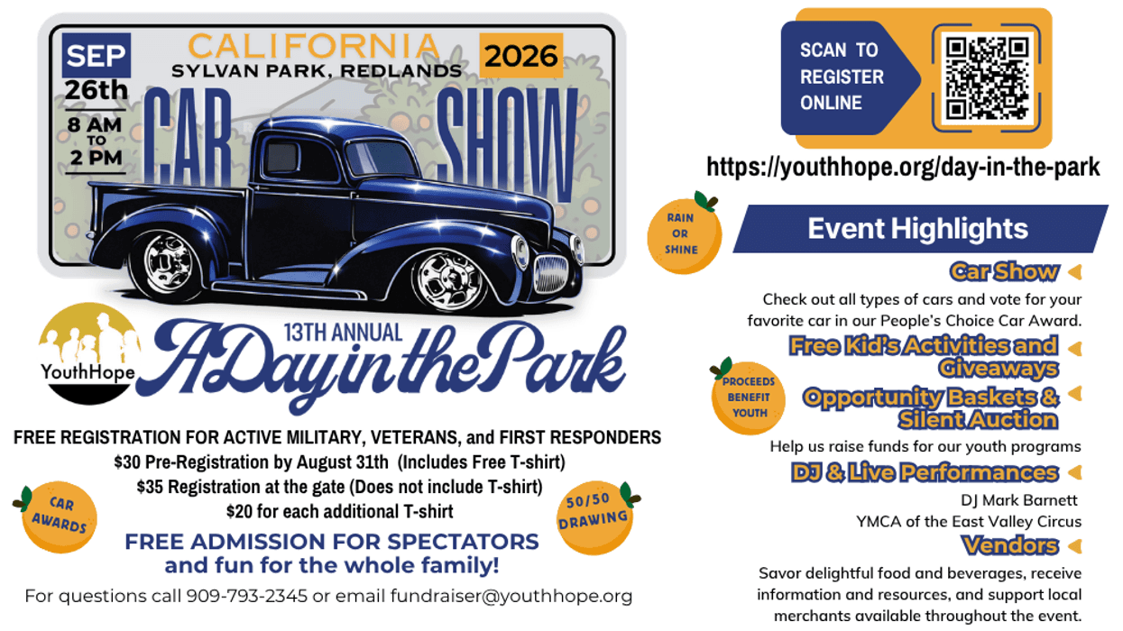 YouthHope's Day in the Park Car Show