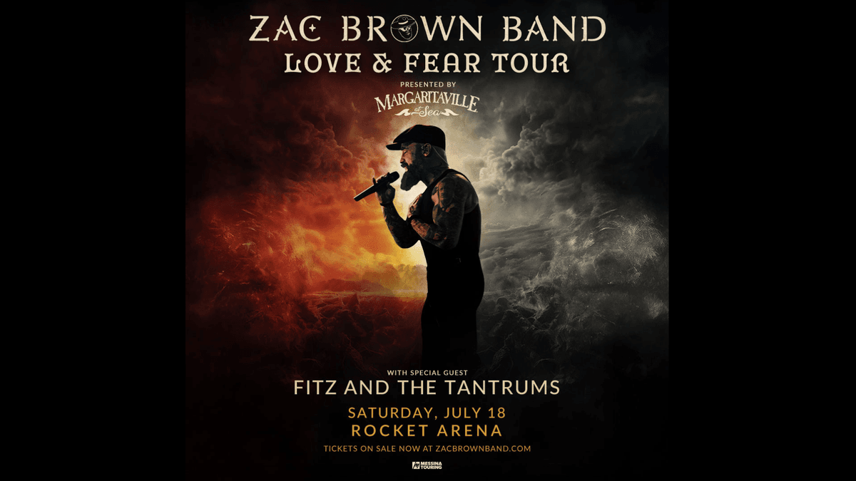 You Could Win Tickets to See Zac Brown Band with Fitz and The Tantrums at Rocket Arena!