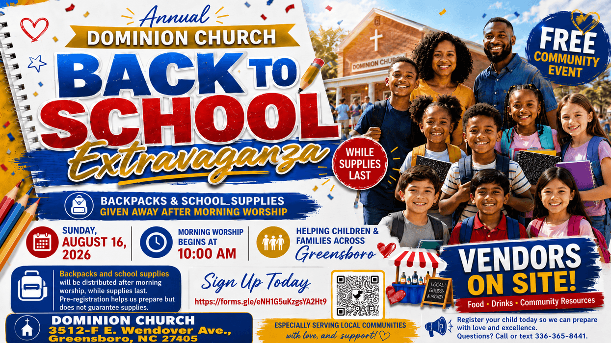 Dominion Church Annual Back To School Extravaganza