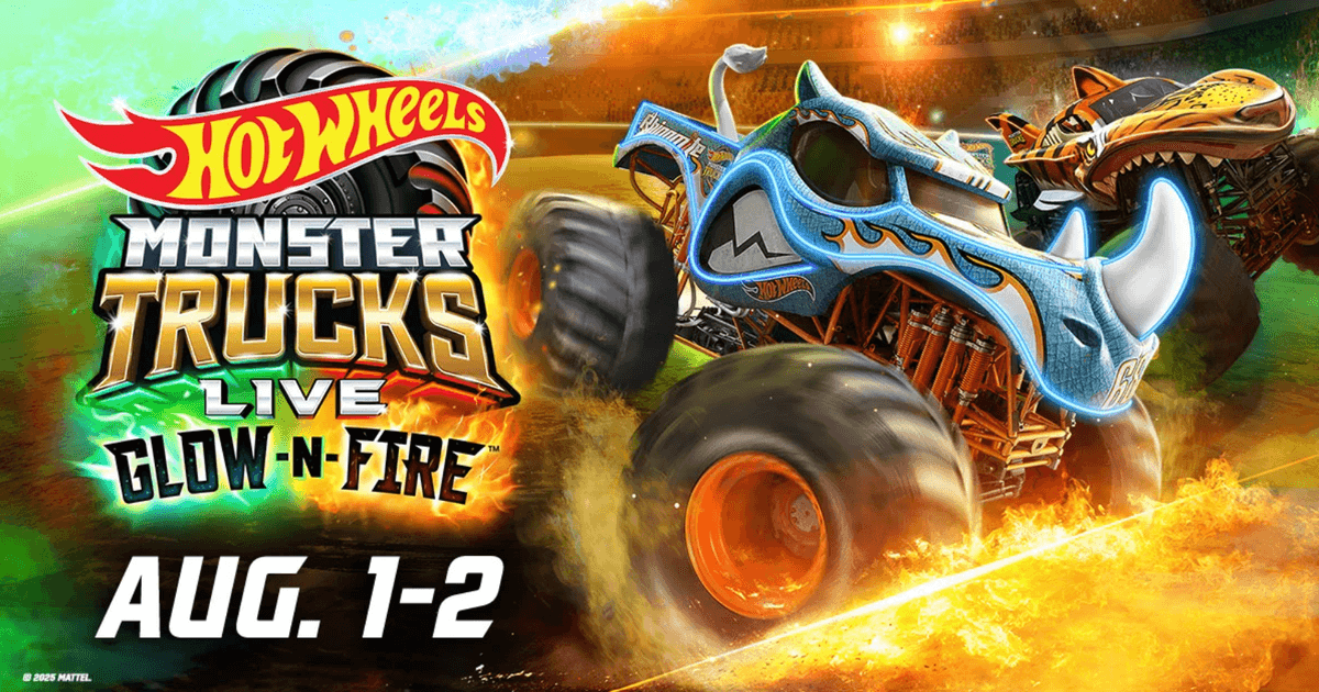 Your chance to win 4 tickets to Hot Wheels Monster Trucks Live