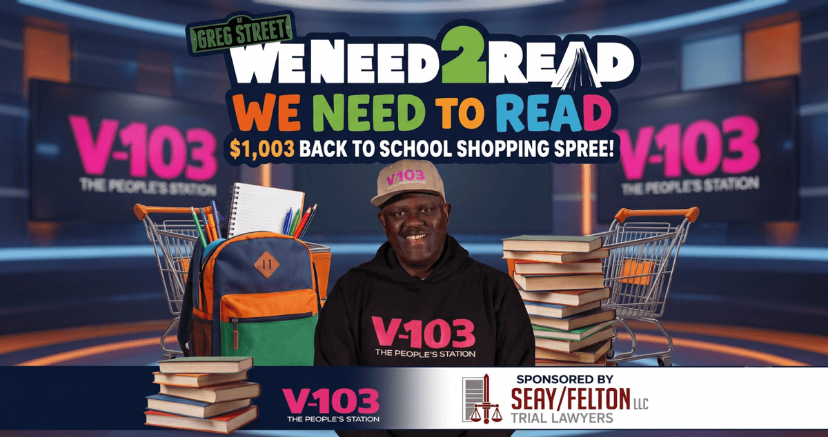 Greg Street’s We Need 2 Read Back To School $1,003 Shopping Spree