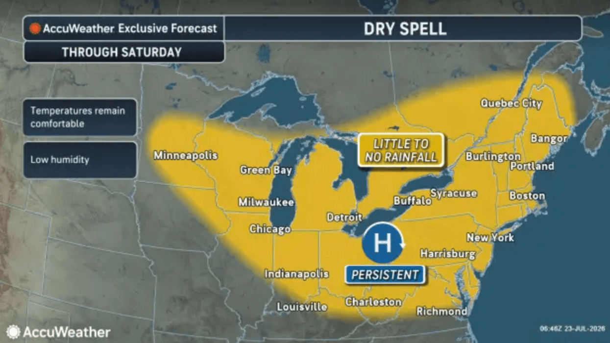 Comfortable Saturday, showers possible Sunday
