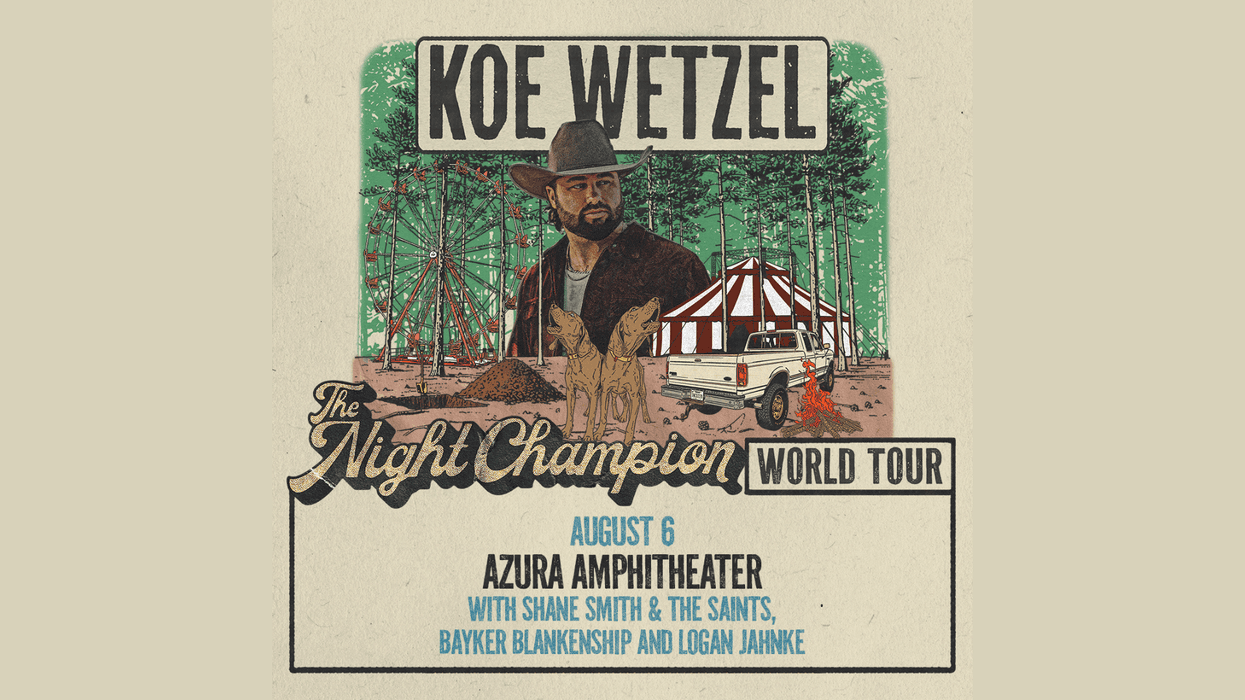 Register for a chance to win tickets to Koe Wetzel!