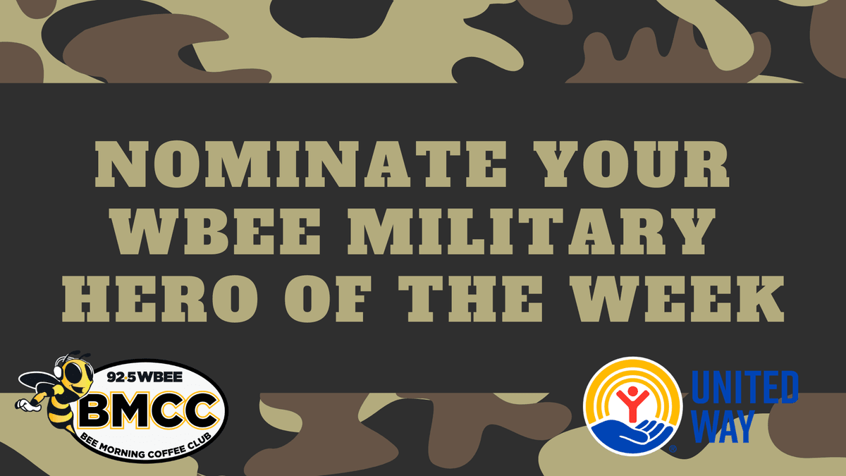 Submit a Military Hero for WBEE Hero of the Week