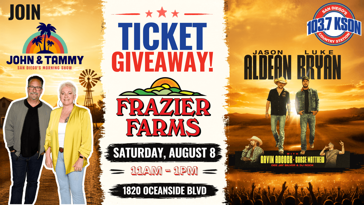 Jason Aldean & Luke Bryan Ticket Attack: Frazier Farms in Oceanside!