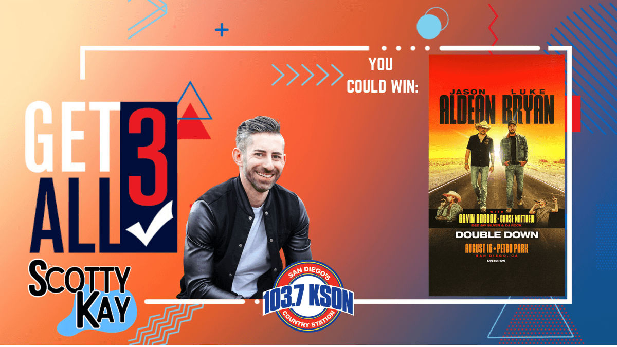Get All 3 With Scotty Kay: Your Chance To Win Jason Aldean & Luke Bryan Tickets!