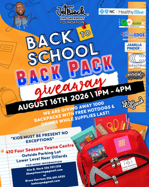 JetBlack Empowerment Foundation Back To School Giveaway