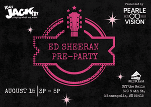 Join us for the Ed Sheeran Pre-Party