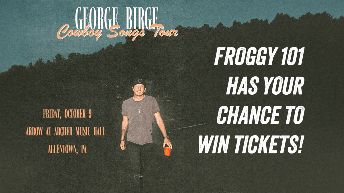 Froggy 101 Has Your Chance to See George Birge!