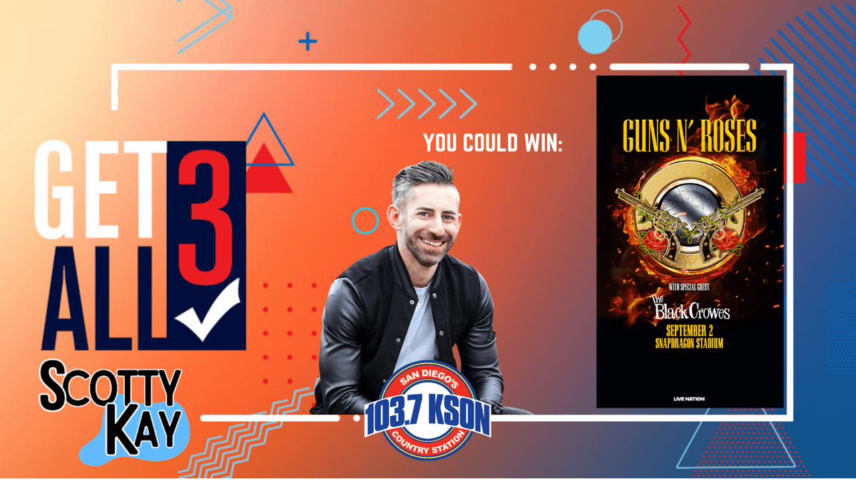 Get All 3 With Scotty Kay: Your Chance To Win Guns N' Roses Tickets!
