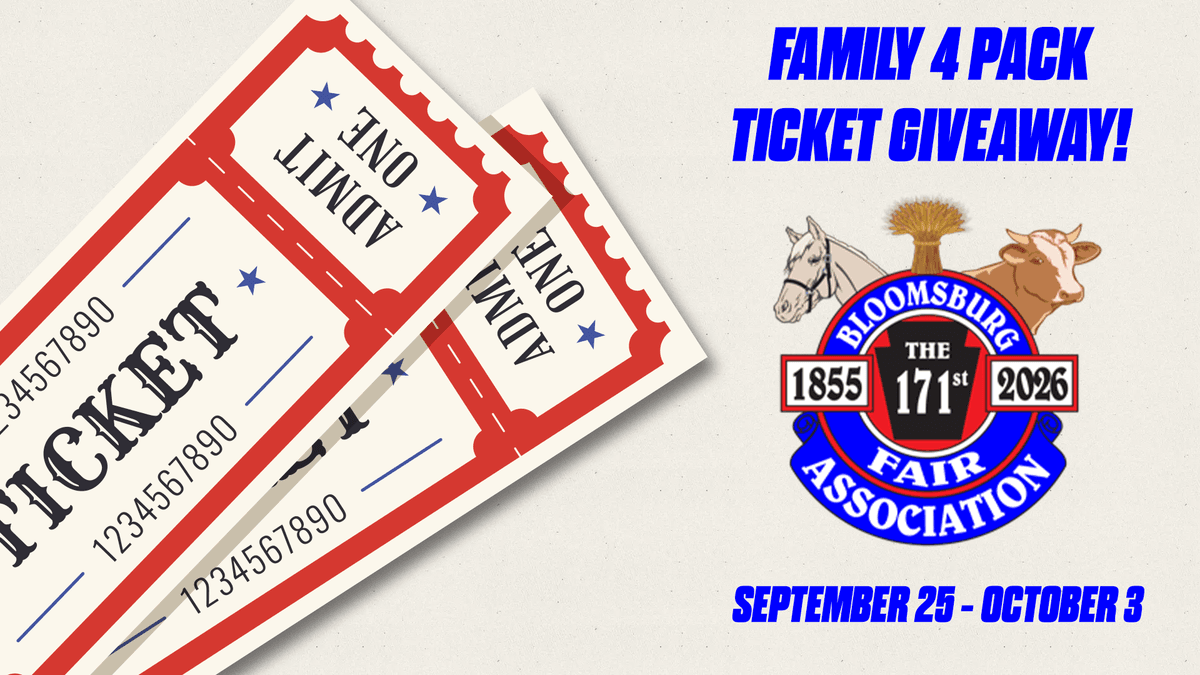 98.5 KRZ Has Admission Tickets to the Bloomsburg Fair!