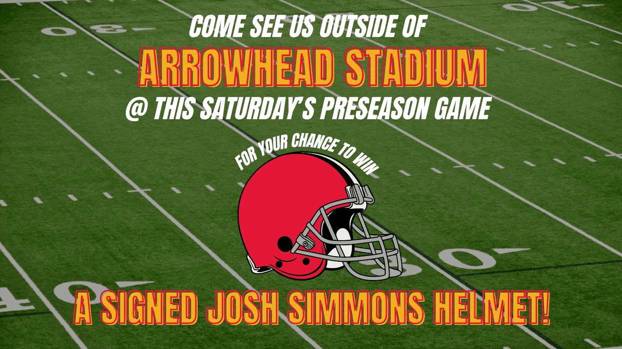 Register for a chance to win a signed Josh Simmons helmet!