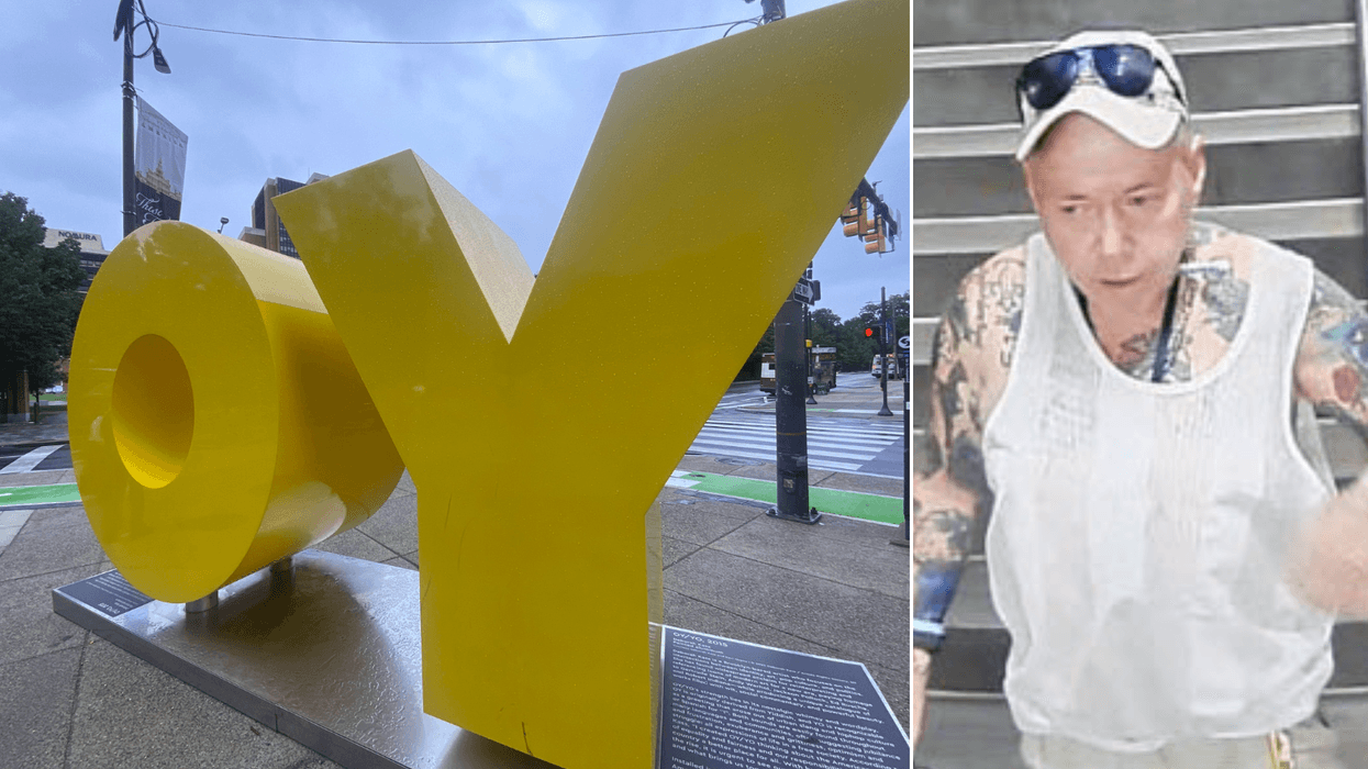 Police searching for man who vandalized statue outside Philly Jewish museum