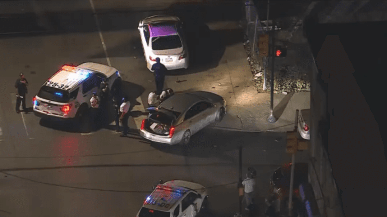 2 people in custody following car theft, police chase in North Philly