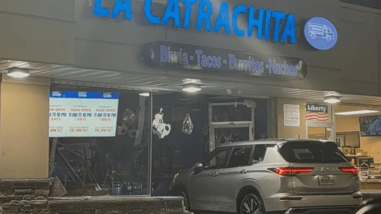 Car crashes through front window of South Philly restaurant