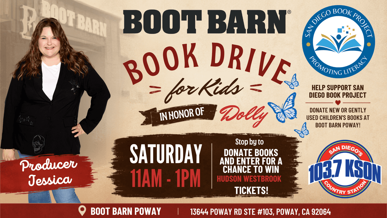 Boot Barn Book Drive For Kids In Honor of Dolly!