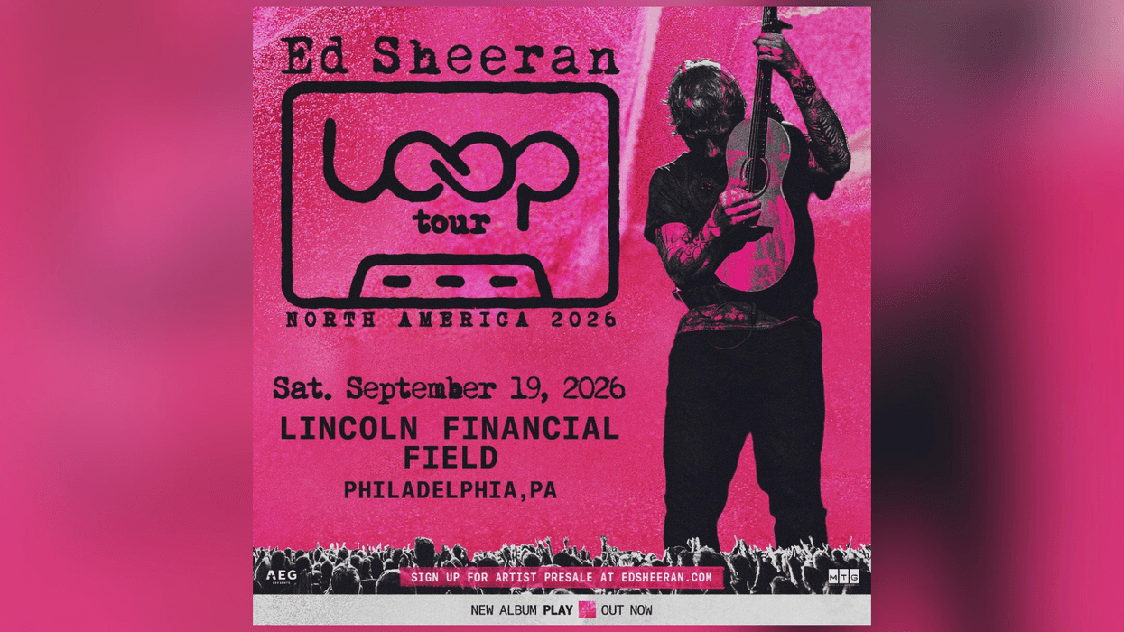 Your chance to win tickets to see Ed Sheeran at Lincoln Financial Field on September 19