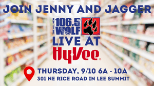 Jenny & Jagger live at Hy-Vee in Lee's Summit!