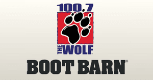 Join 100.7 The Wolf's Aaron Crawford  @ Boot Barn!