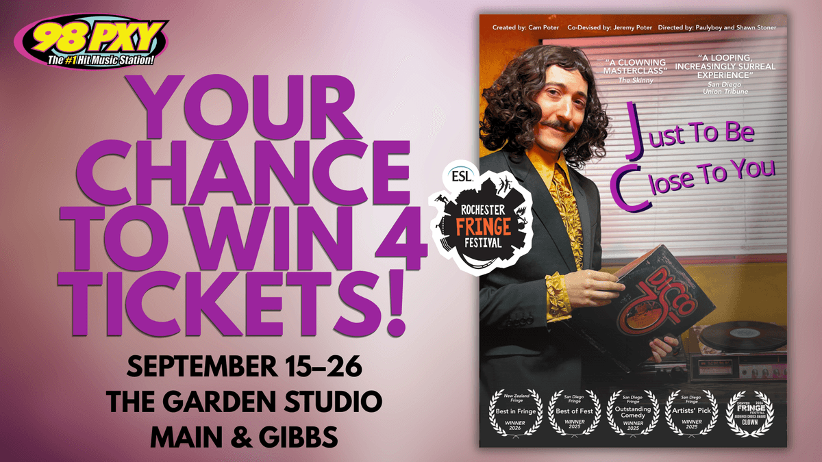 Your chance to win 4 tickets to Just to Be Closer to You at Fringe Festival