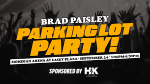 Brad Paisley Parking Lot Party | September 24 | Mohegan Arena At Casey Plaza