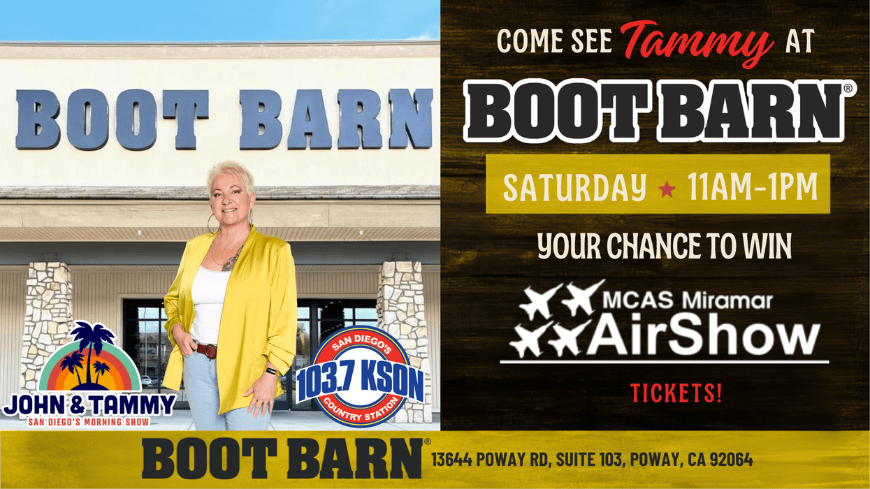 Miramar Air Show Sunday Tickets Giveaway at Boot Barn in Poway!