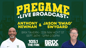 Pregame Live Broadcast with Anthony Newman & Jason 'Swag' Swygard