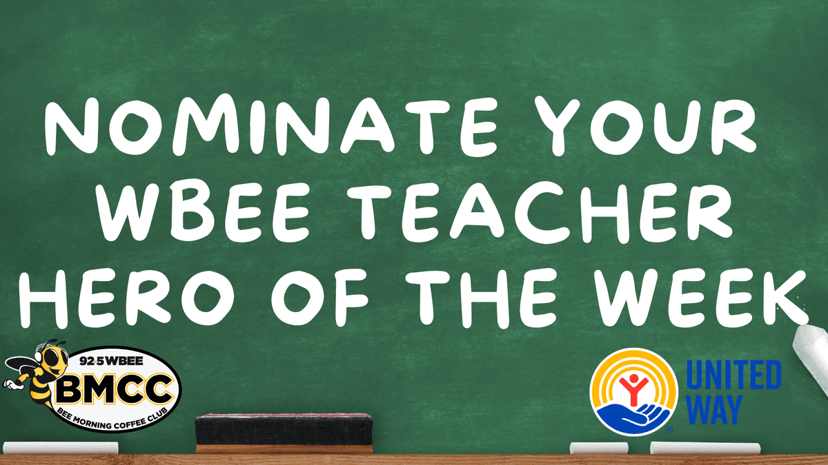 Submit a Teacher Hero for WBEE Hero of the Week