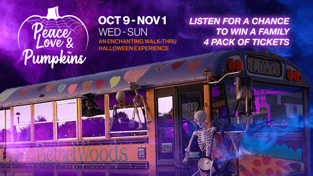 Froggy 101 Has Your Chance to Visit Peace, Love, & Pumpkins at Bethel Woods!