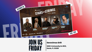 Stars & Strings Ticket Hit at Geronimos Grill