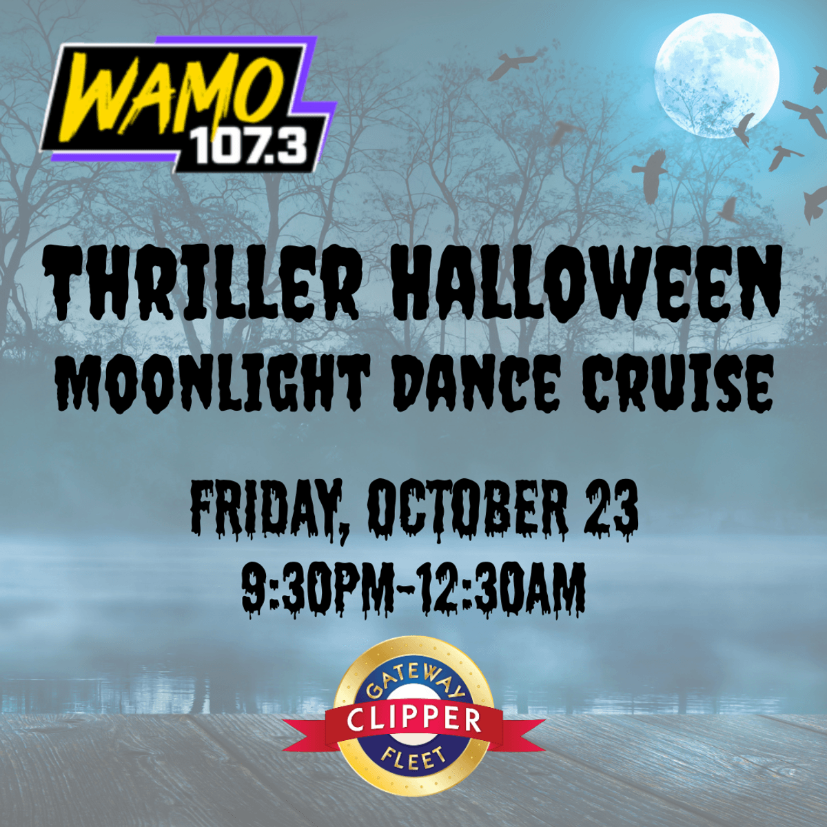 Win Tickets to the WAMO Thriller Halloween Moonlight Cruise