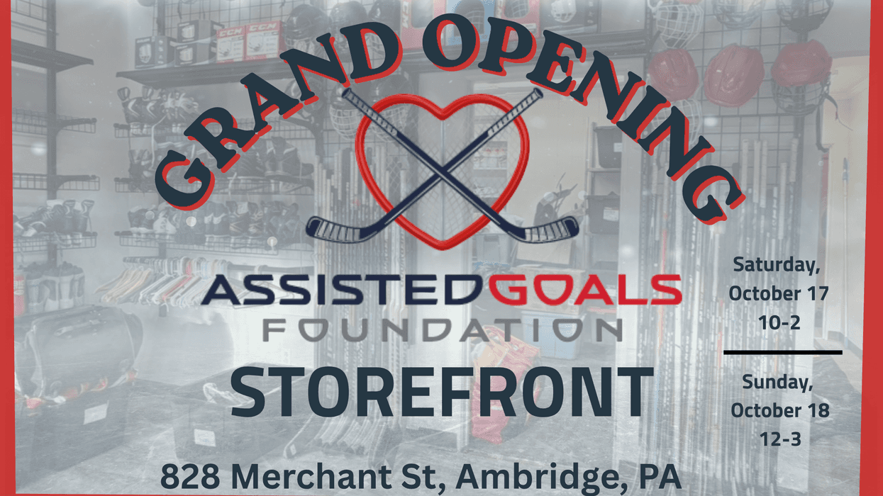 Assisted Goals Foundation Used Hockey Equipment Storefront Grand Opening