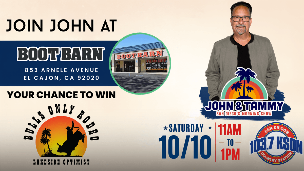 Bulls Only Rodeo Giveaway at Boot Barn in El Cajon!