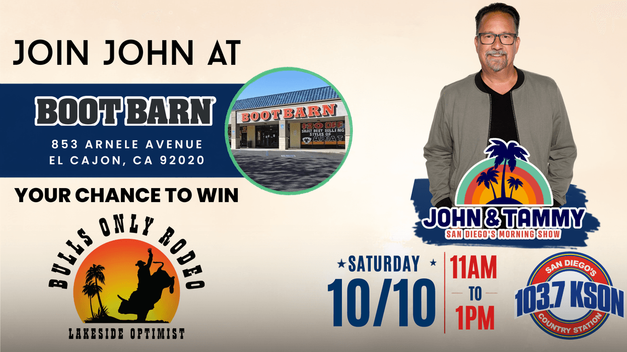Bulls Only Rodeo Giveaway at Boot Barn in El Cajon!