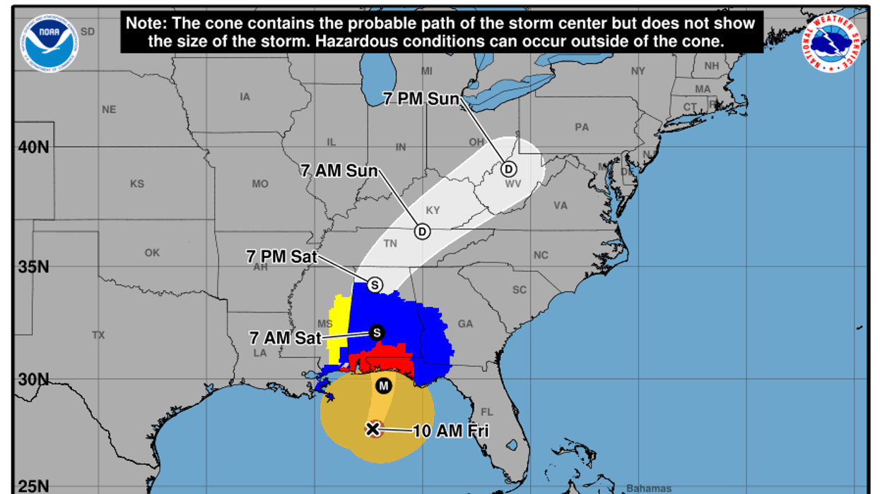 Isaias Tracking West of the Carolinas