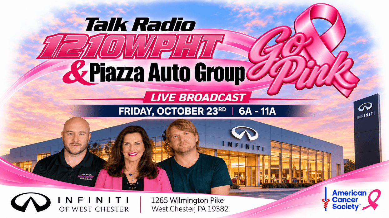 Talk Radio 1210 WPHT and Piazza Auto Group GO PINK!