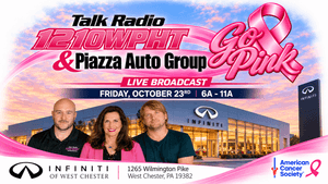 Talk Radio 1210 WPHT and Piazza Auto Group GO PINK!